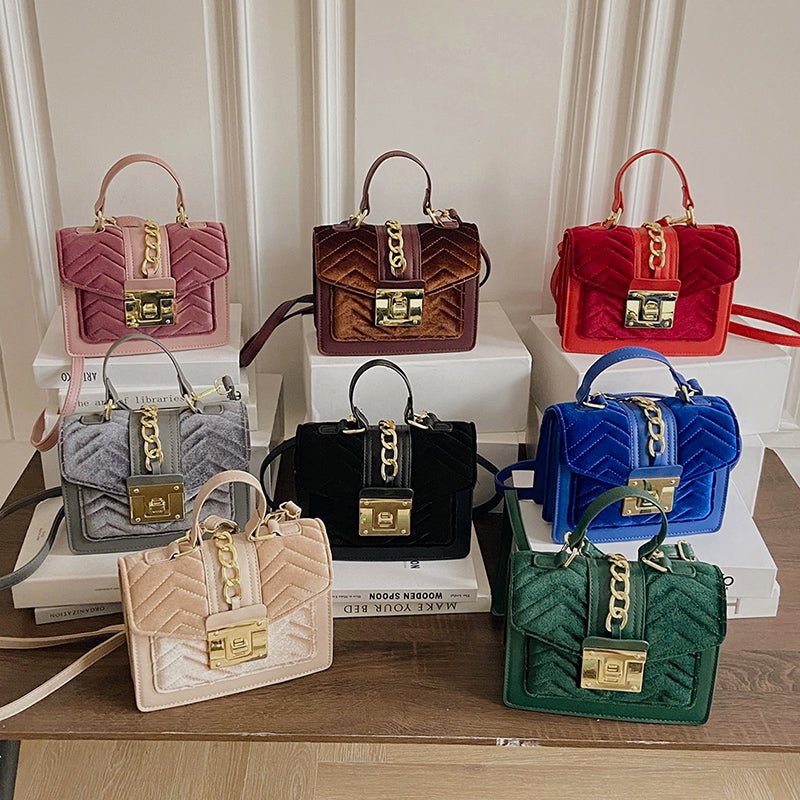 Velvet cheap designer handbags