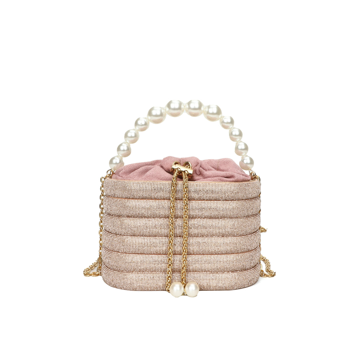 Dazzling Pearl Beads Chain Crossbody Bag