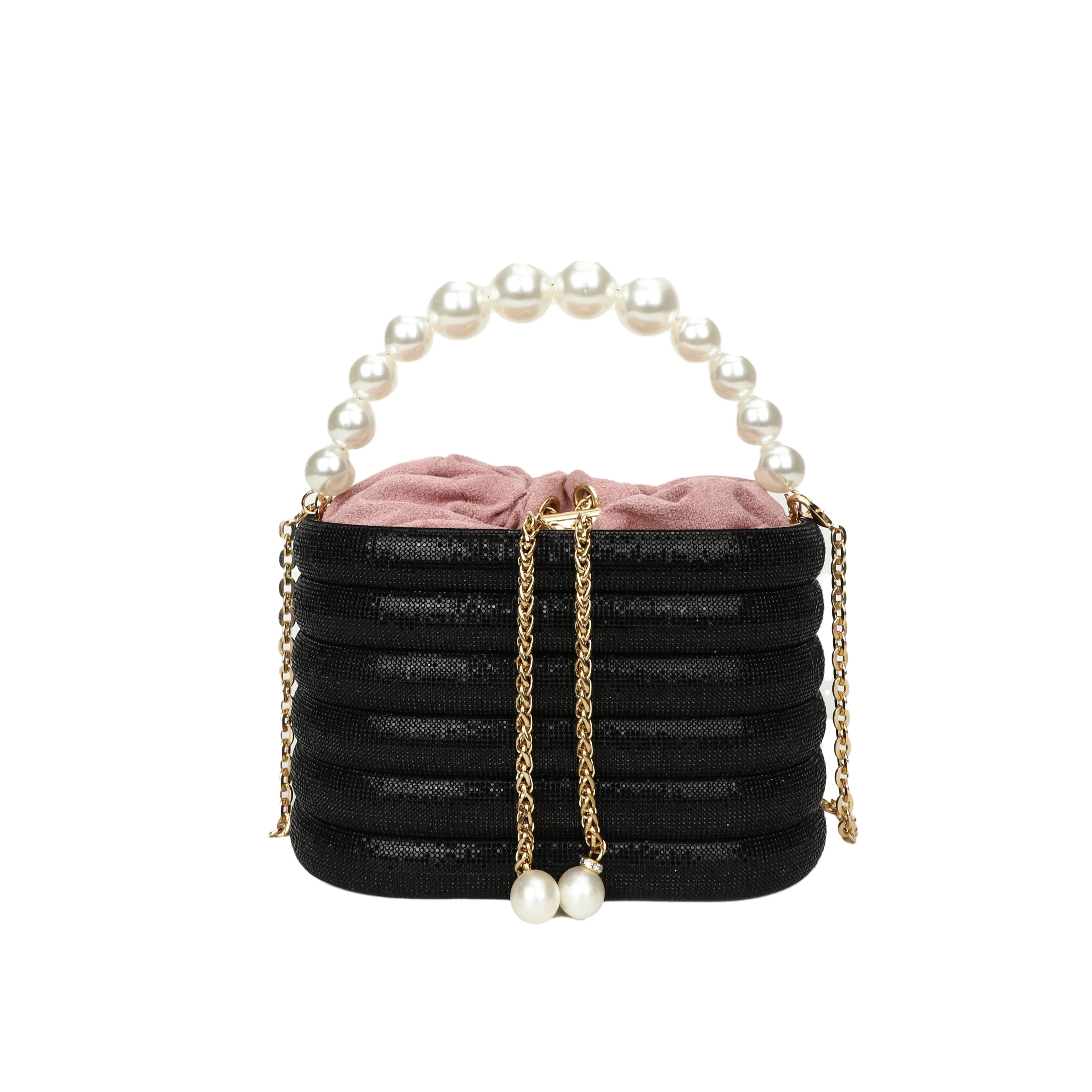 Dazzling Pearl Beads Chain Crossbody Bag