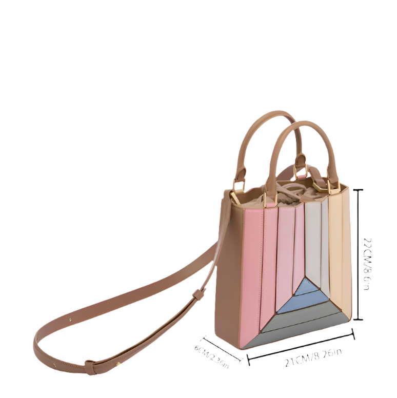 Chic Sophistication Tall Mini Bag with Detachable Shoulder Strap.