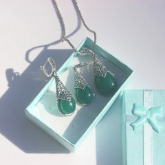 Waterdrop Vintage Jewelry Sets Of Necklaces And Earrings