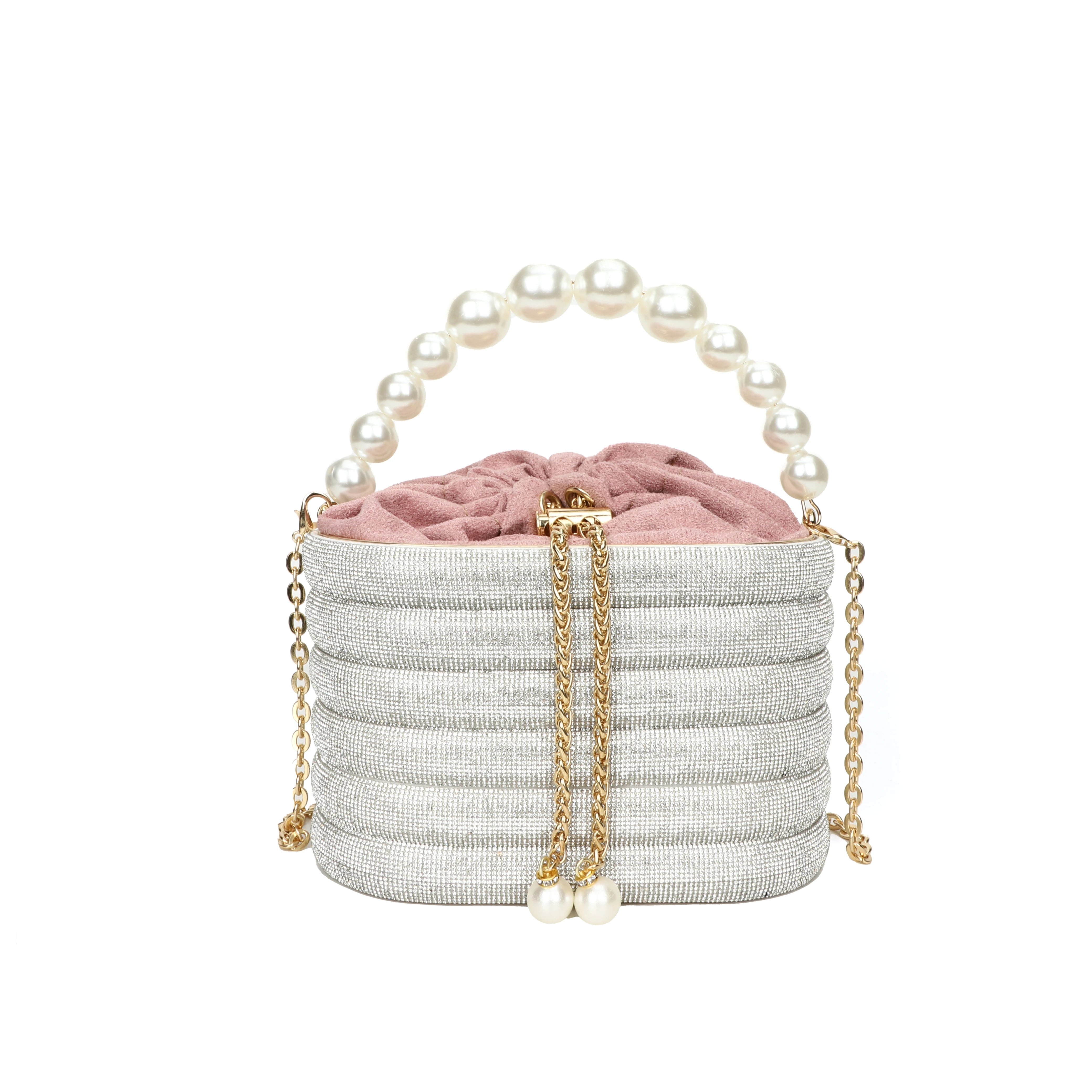 Dazzling Pearl Beads Chain Crossbody Bag