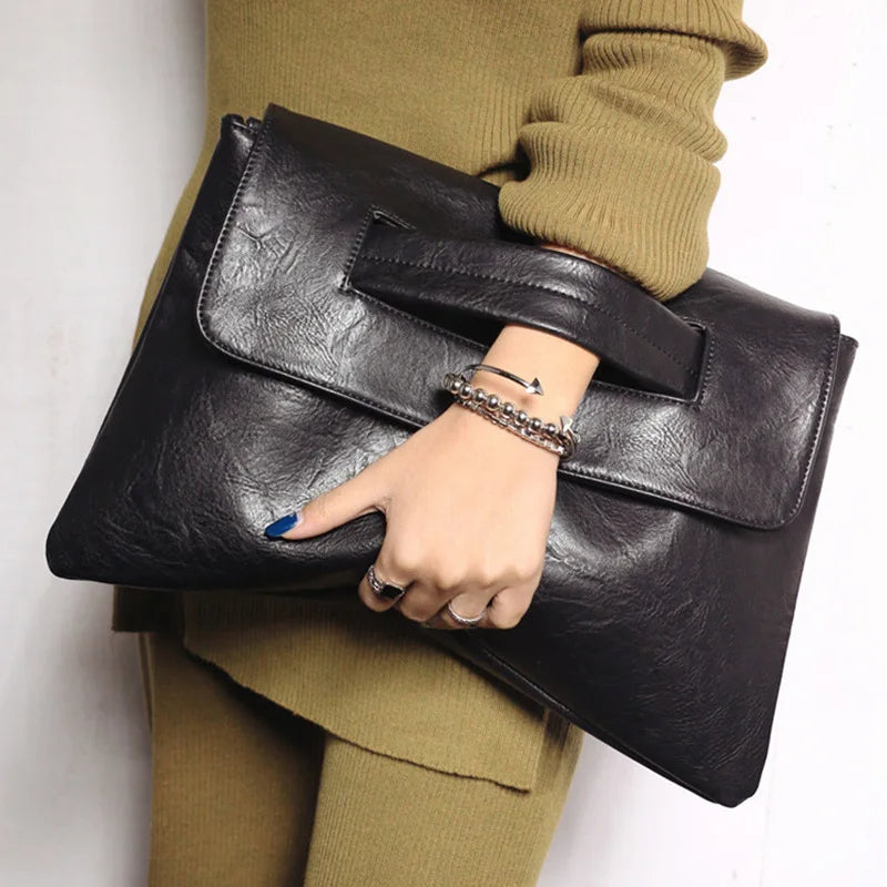 leather crossbody handbag clutch purse