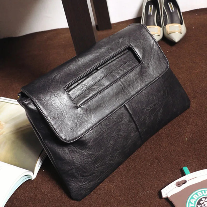 leather crossbody handbag clutch purse