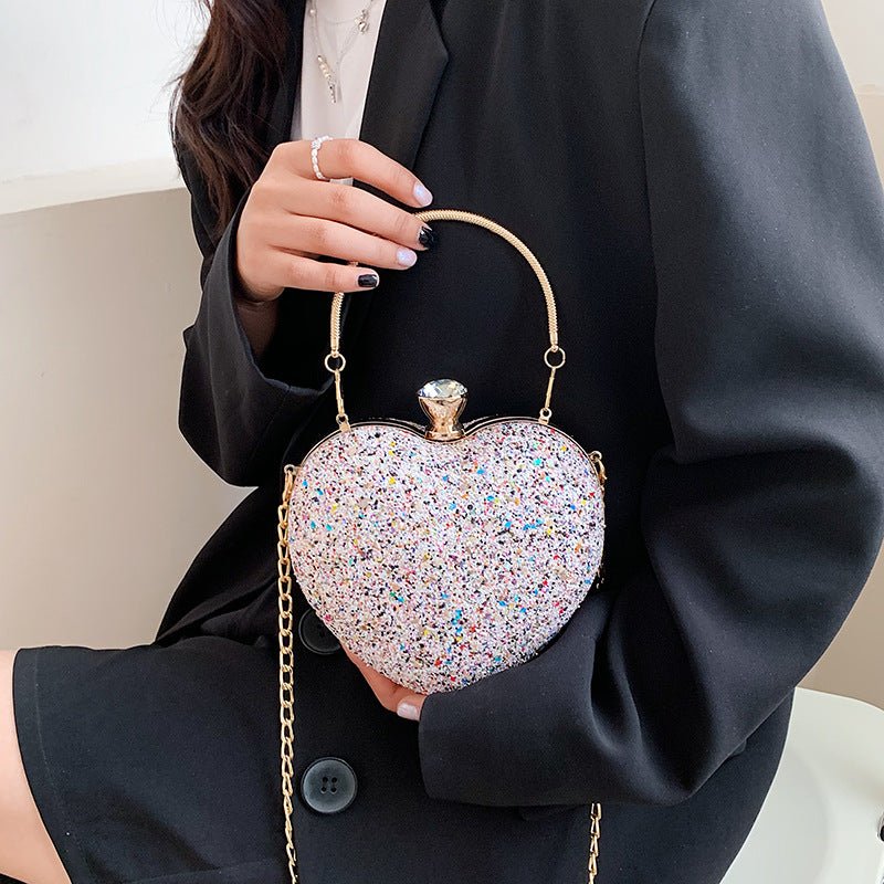 Luxury Design Cute Heart Shaped Purses Stylish women crossbody handbag